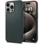 Carbon Fiber Phone 15 Pro Max Case-Green