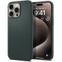 Carbon Fiber Phone 15 Pro Max Case-Green