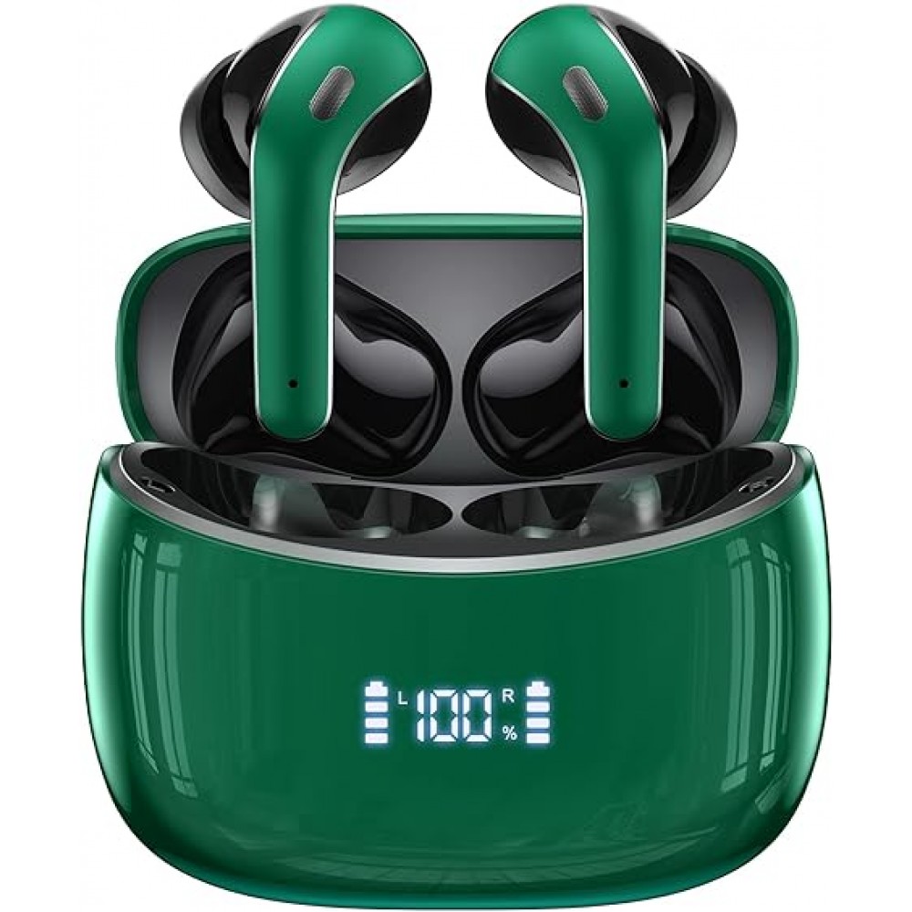 Bluetooth Wireless Charging Case Earbuds-Green