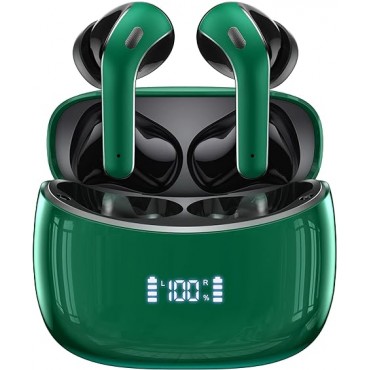 Bluetooth Wireless Charging Case Earbuds-Green