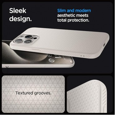 Carbon Fiber phone 15 pro case-Sliver