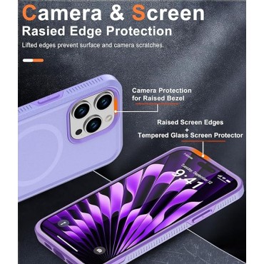Magnetic for Phone 15 Pro Case-Purple