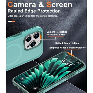 Magnetic for Phone 15 Pro Case-Teal