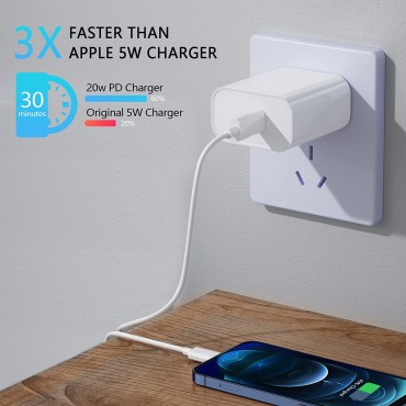 3 Pack  Phone Charger 20W PD USB C
