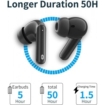 Bluetooth Wireless Earbuds - Black 2