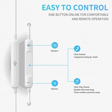 Wired Headphones - White 3