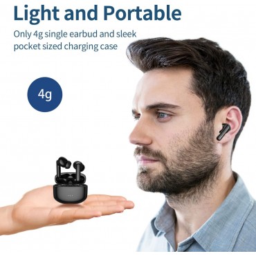 Bluetooth Wireless Earbuds - Black 2