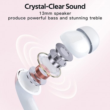 Bluetooth Wireless Earbuds - Pink