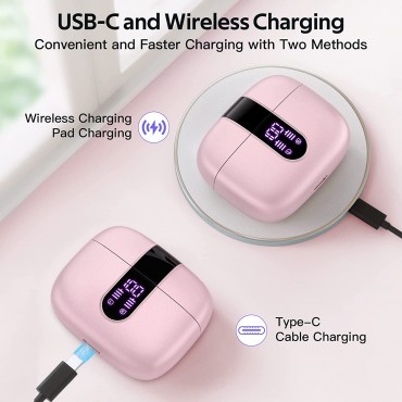 Bluetooth Wireless Earbuds - Pink