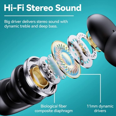 Bluetooth Wireless Earbuds - Black 4