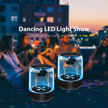 Portable Bluetooth Speakers with LED Lights