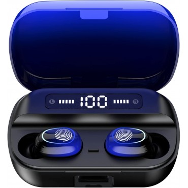 Bluetooth Wireless Earbuds - Blue