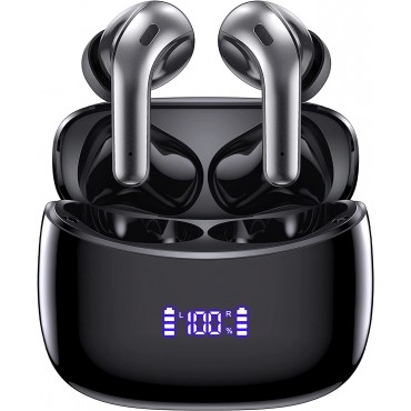 Bluetooth Wireless Charging Case Earbuds-Sport Black