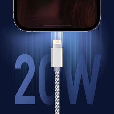 USB C to Lightning Cable 3Pack 6 FT Certified