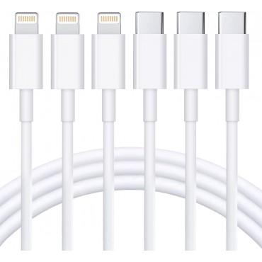 USB C to Lightning Cable 3Pack 6FT  Certified