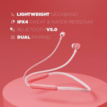 Wireless Bluetooth Headset Pink