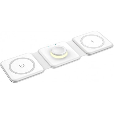 Foldable Wireless Charger 3 in 1 (White)