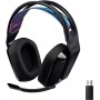 G535 Lightspeed Wireless Gaming Headset - Lightweight headset, flip mute microphone, stereo, compatible with PC, PS4, PS5, USB charging - Black